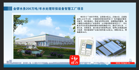 兰山镇街新闻 金锣水务200万吨/年水处理环保设备智慧工厂项目开工，计算机信息技术咨询服务助力产业升级
